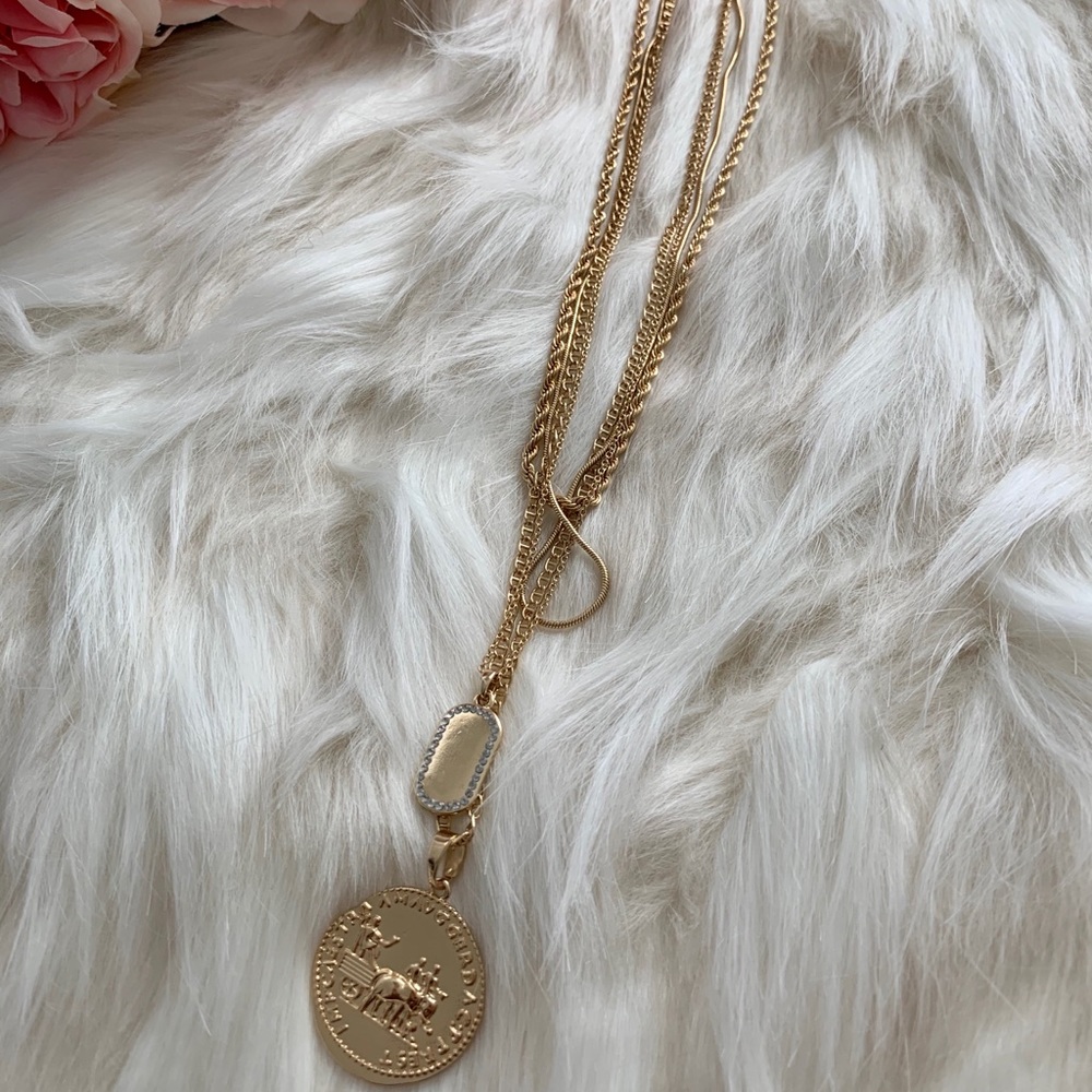 ASOS 4-in-1 Greek inspired Gold necklace!
